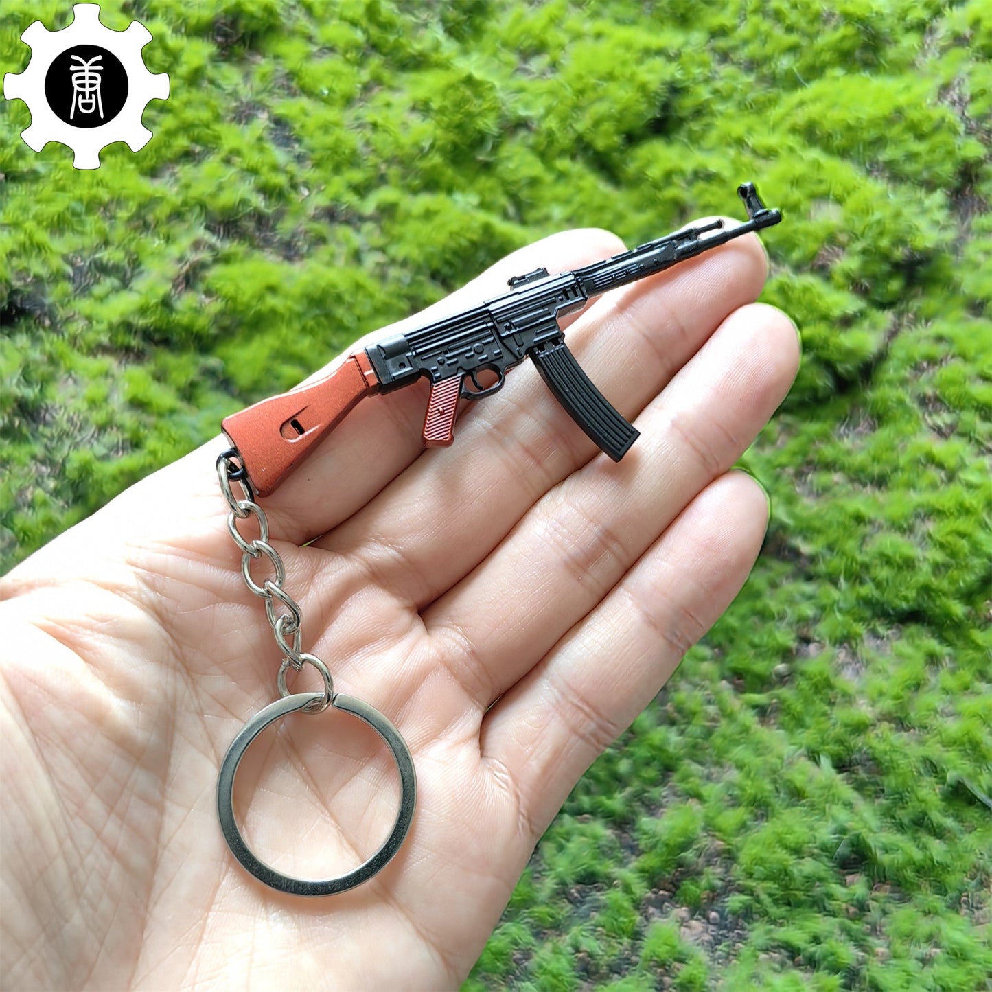 Mini STG 44 Assault Rifle Metal Keychain