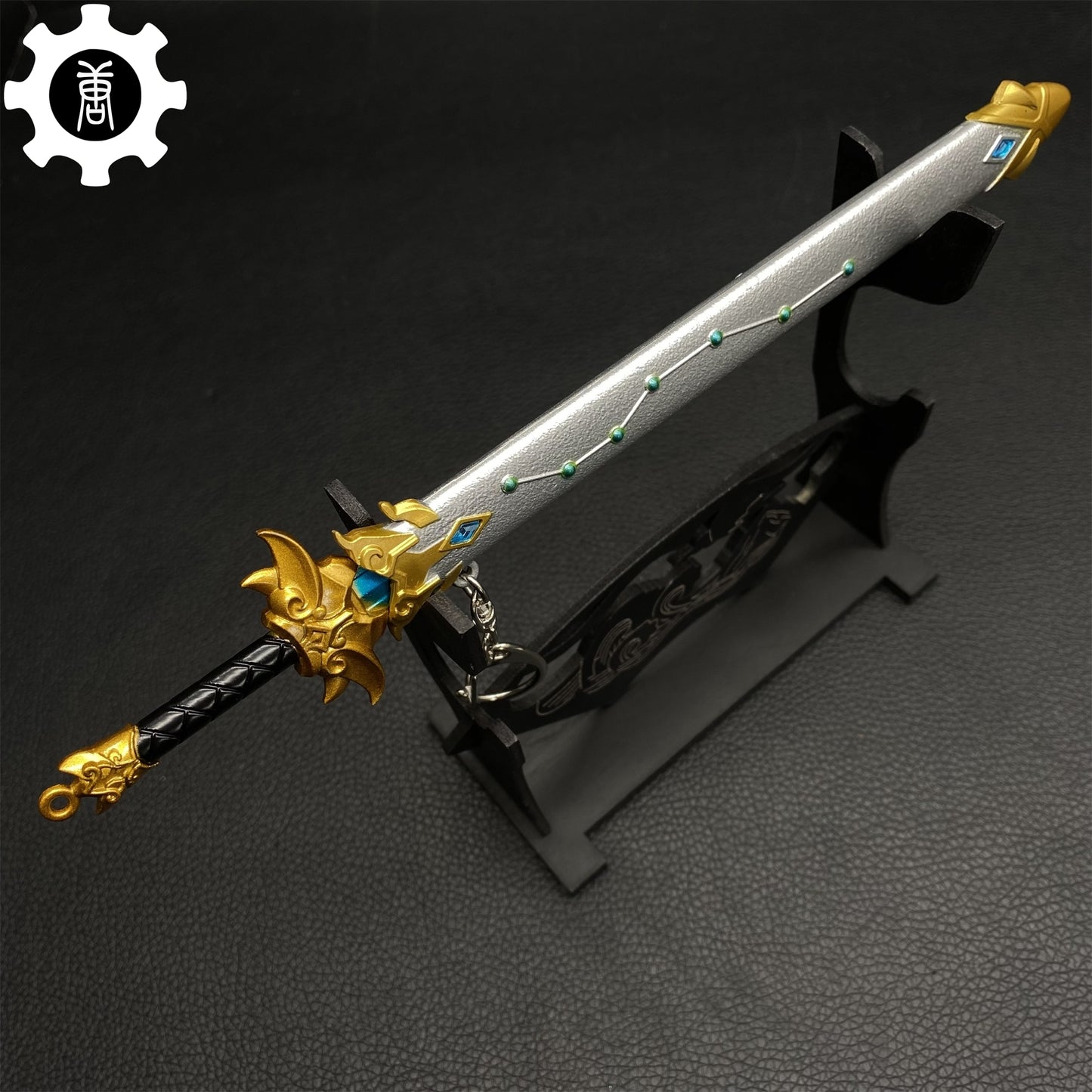 Alloy Ancient China Seven Star Sword Display Collection