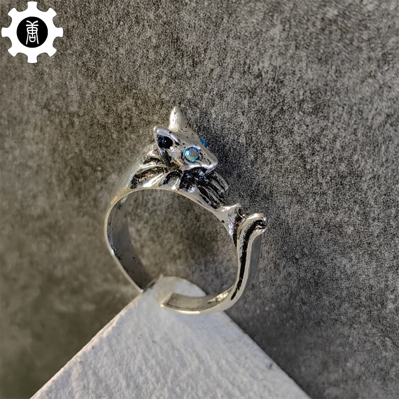 Alloy Silvercat Ring Open Ring Cool Gift