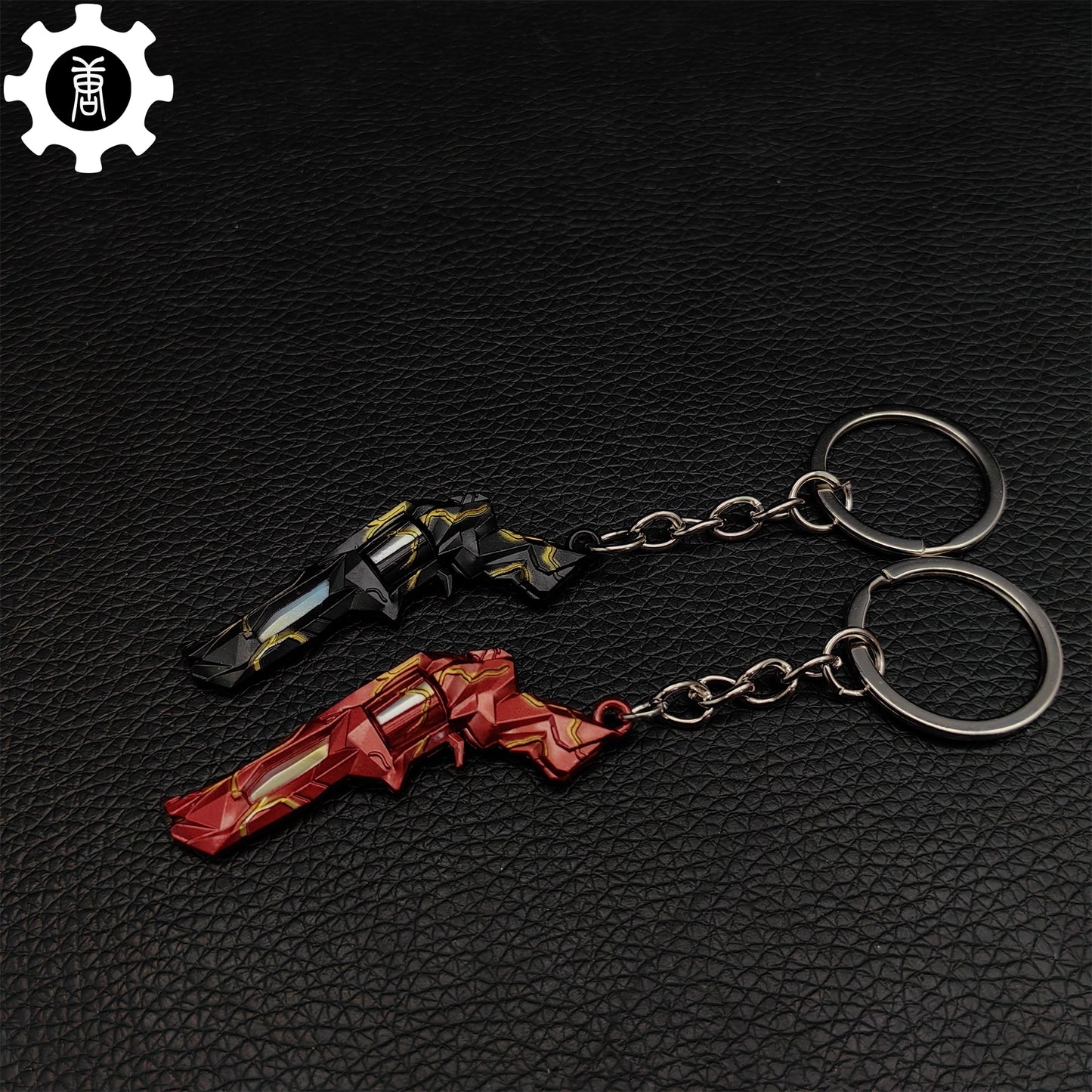 Metal Singularity Sheriff Gun Tiny KeyChain Pendant