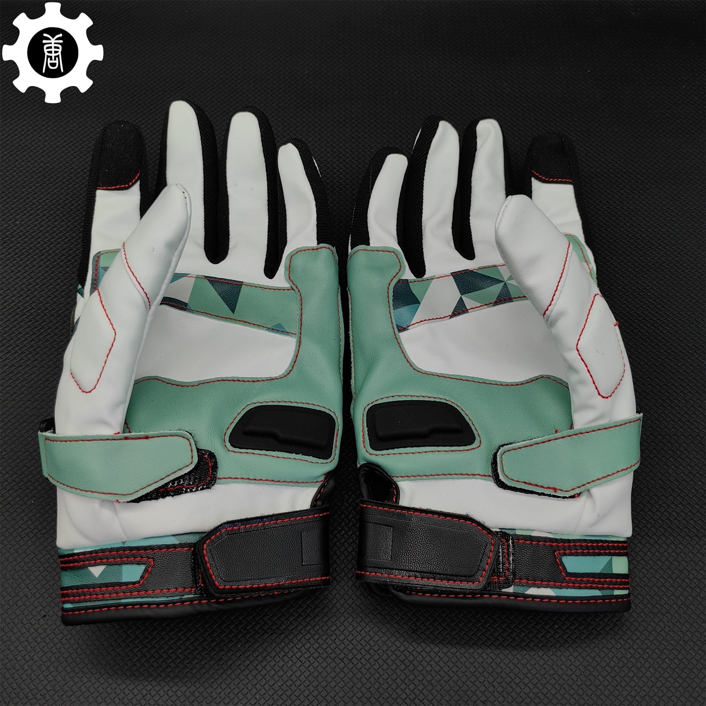 Spearmint Moto Gloves A Pair Game Cosplay Prop