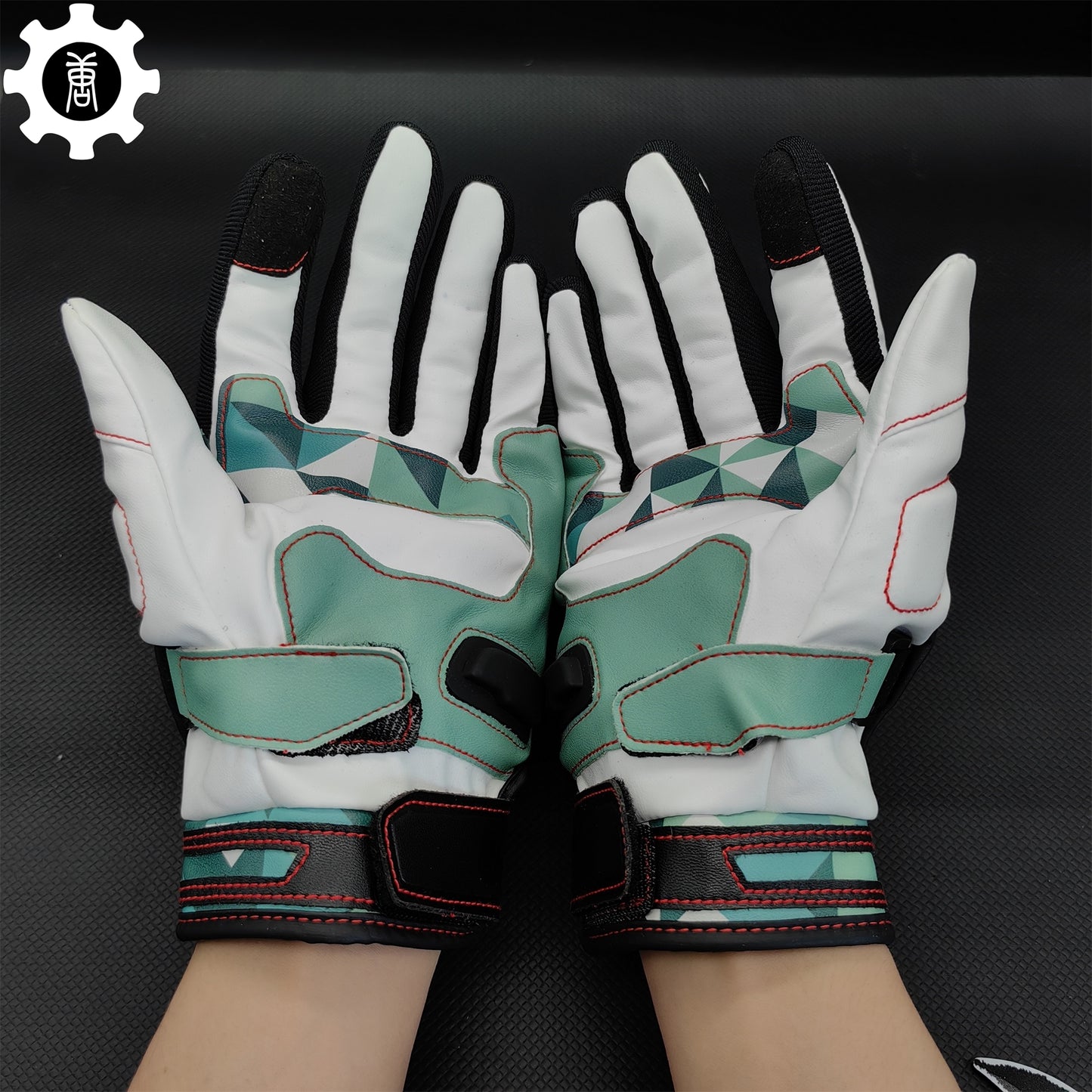 Spearmint Moto Gloves A Pair Game Cosplay Prop