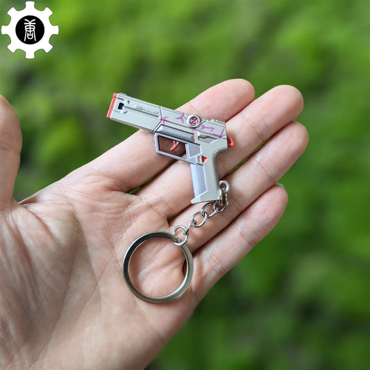 Tiny Spectrum Classic Pistol Gun Metal Keychain