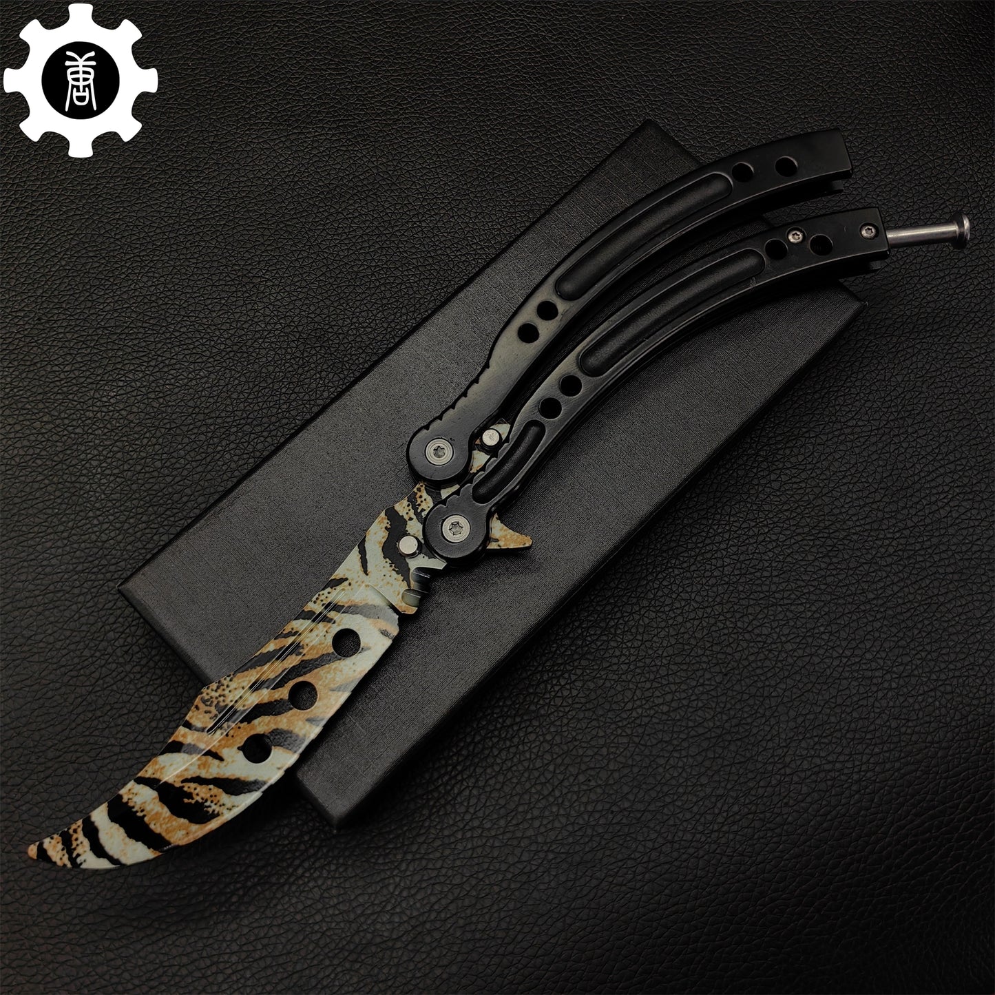 Tiger Tooth Balisong Stainless Steel Butterfly Knife