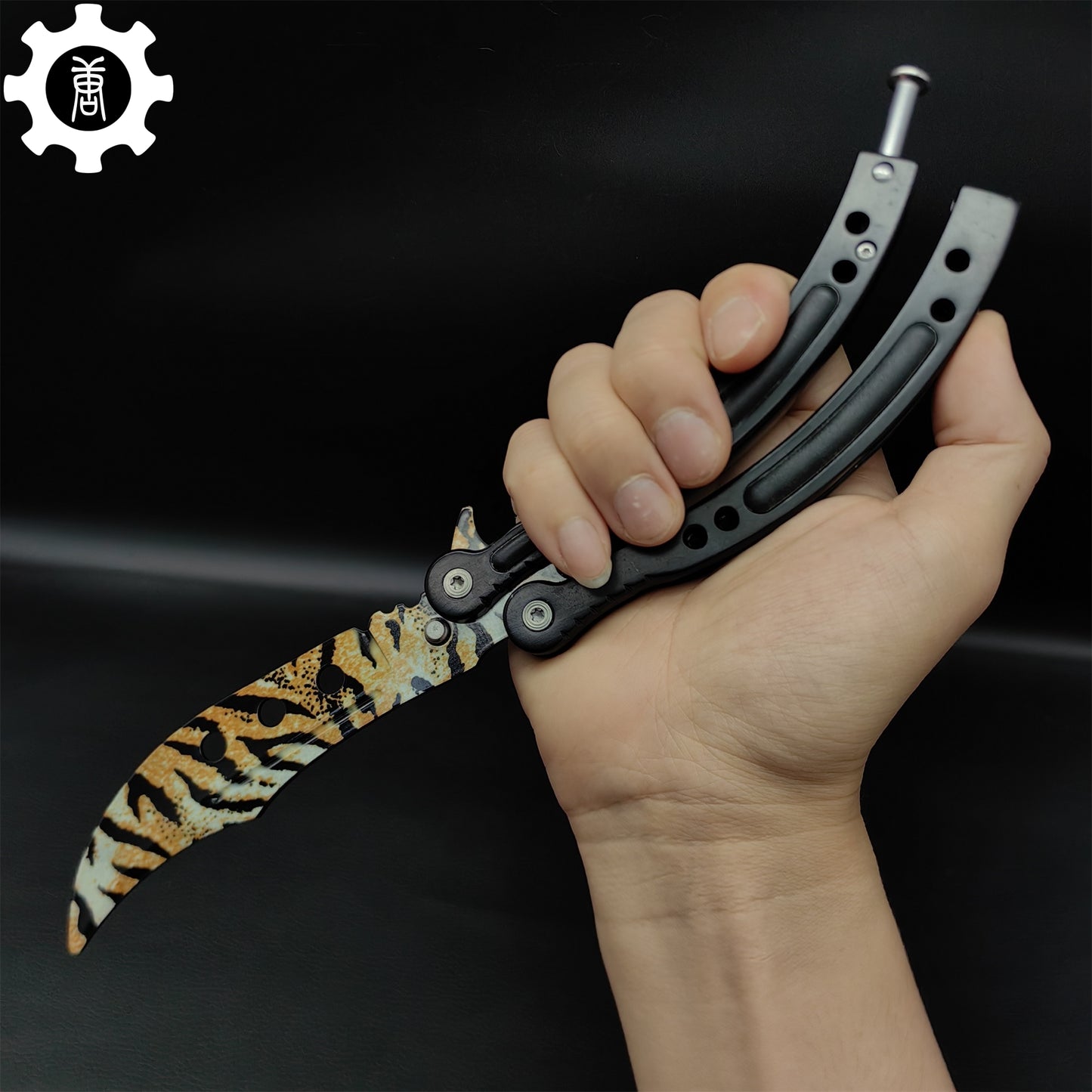 Tiger Tooth Balisong Stainless Steel Butterfly Knife