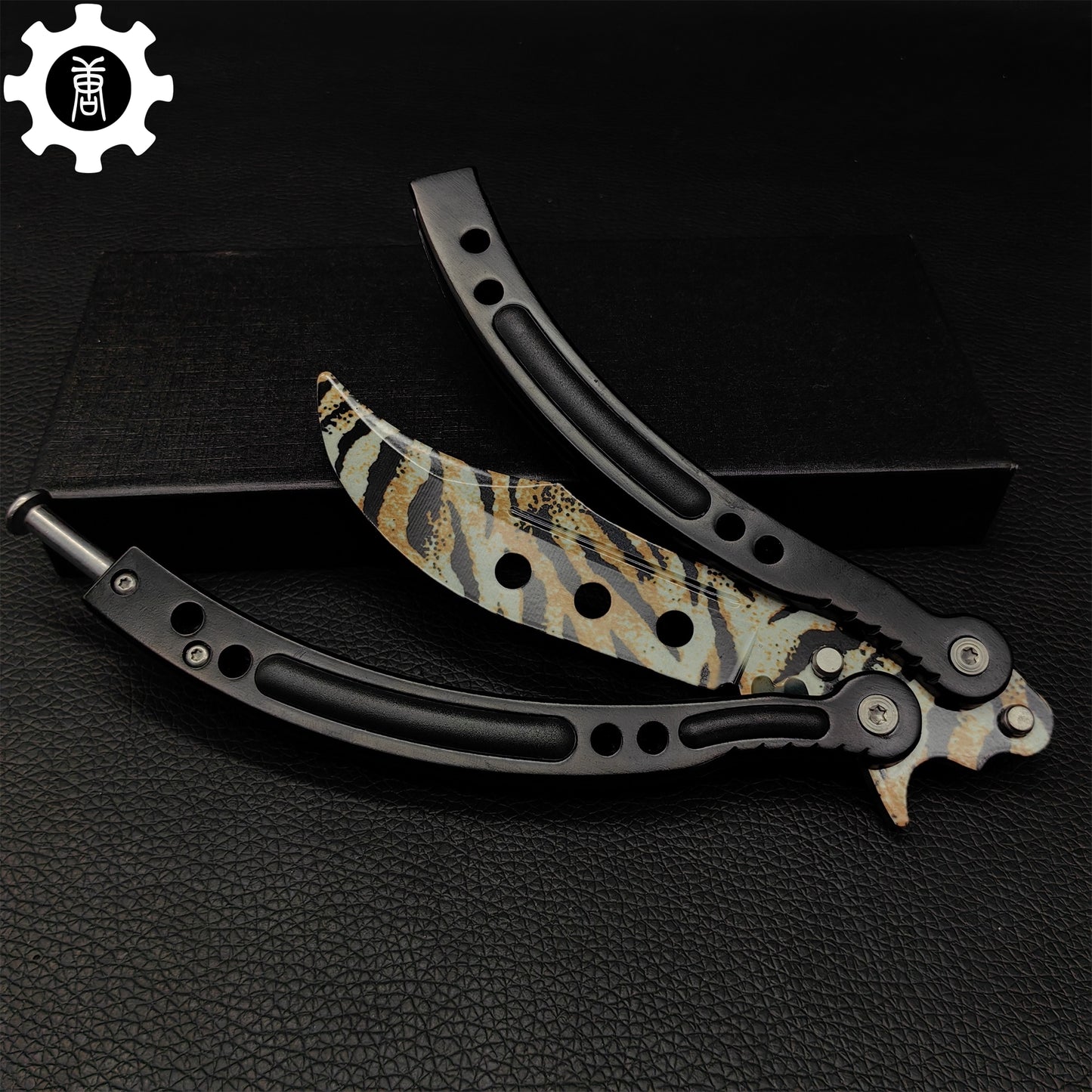 Tiger Tooth Balisong Stainless Steel Butterfly Knife