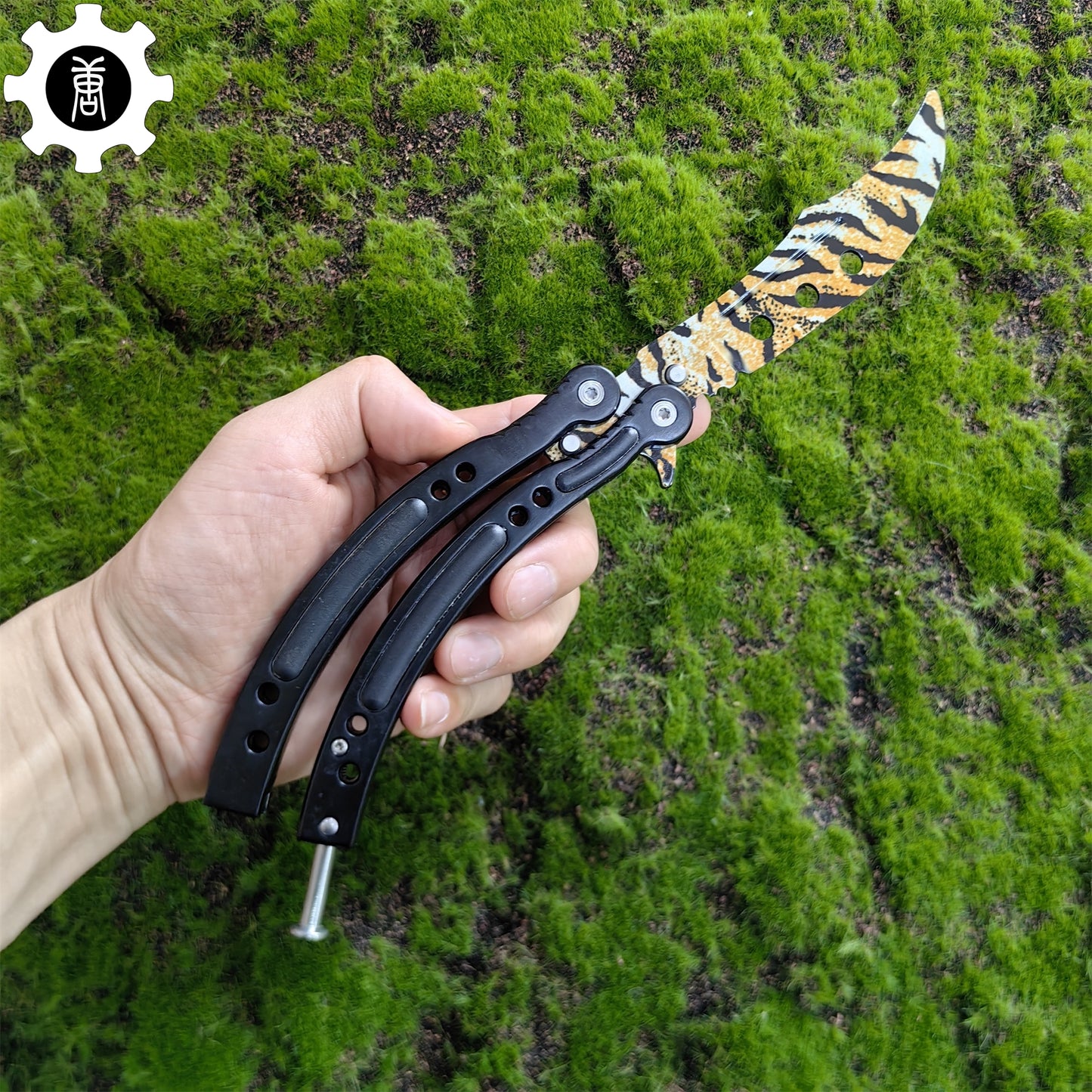 Tiger Tooth Balisong Stainless Steel Butterfly Knife