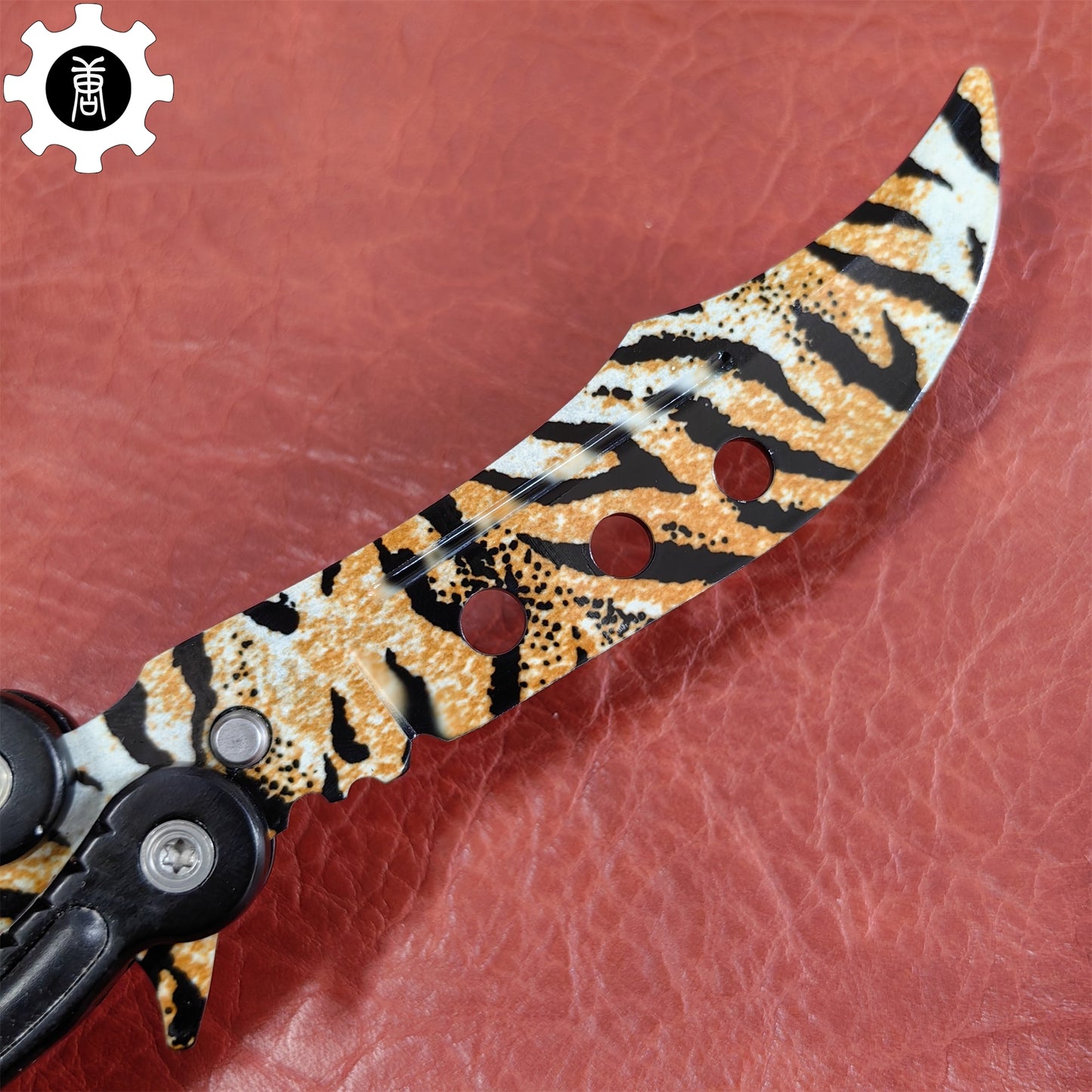 Tiger Tooth Balisong Stainless Steel Butterfly Knife