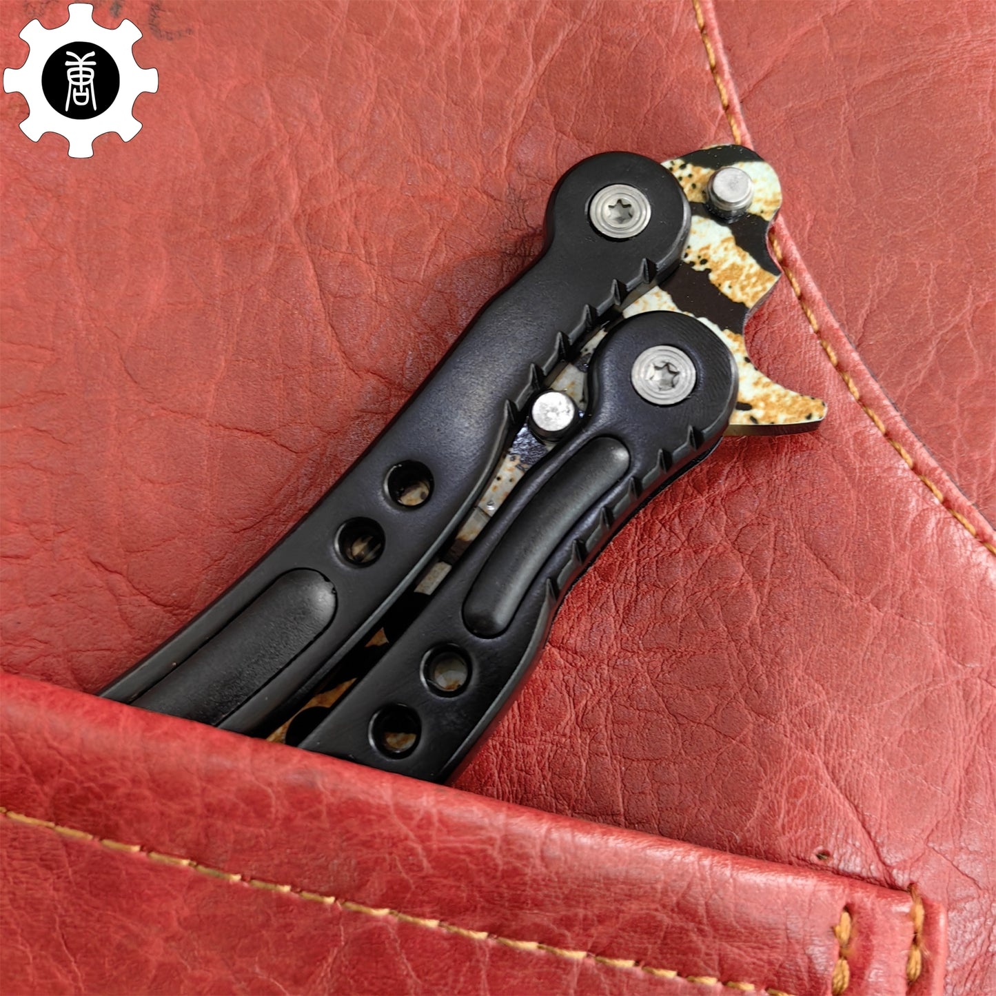 Tiger Tooth Balisong Stainless Steel Butterfly Knife