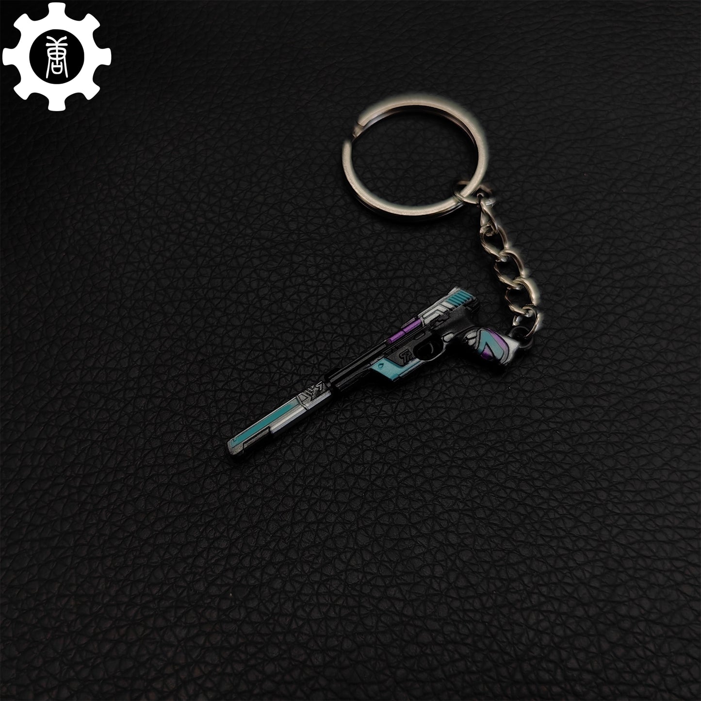 Tiny Topotek Ghost Gun Metal Keychain