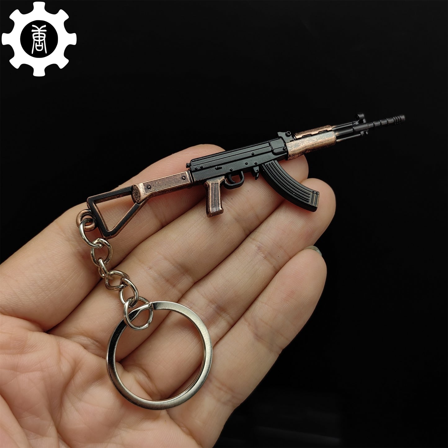 Tiny China Type 81-1 Assault Rifle Model Metal Keychain