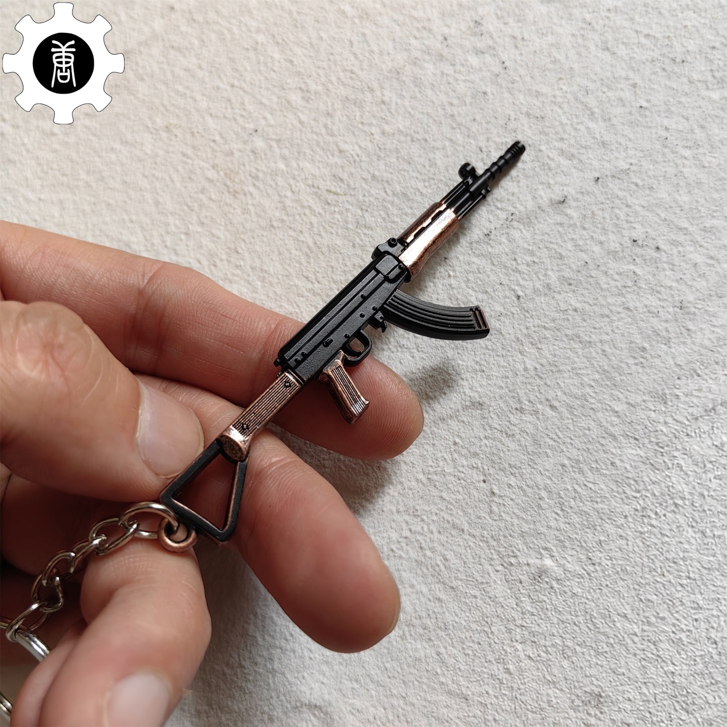 Tiny China Type 81-1 Assault Rifle Model Metal Keychain