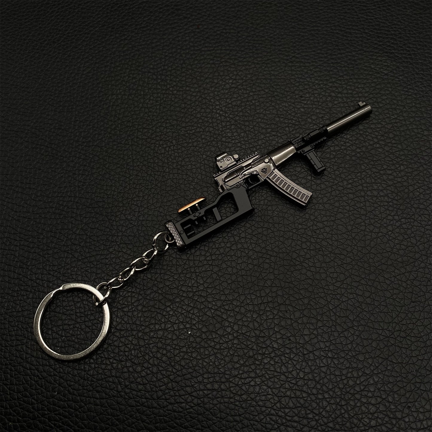 Tiny VSS Gun Keychain Metal Pendant