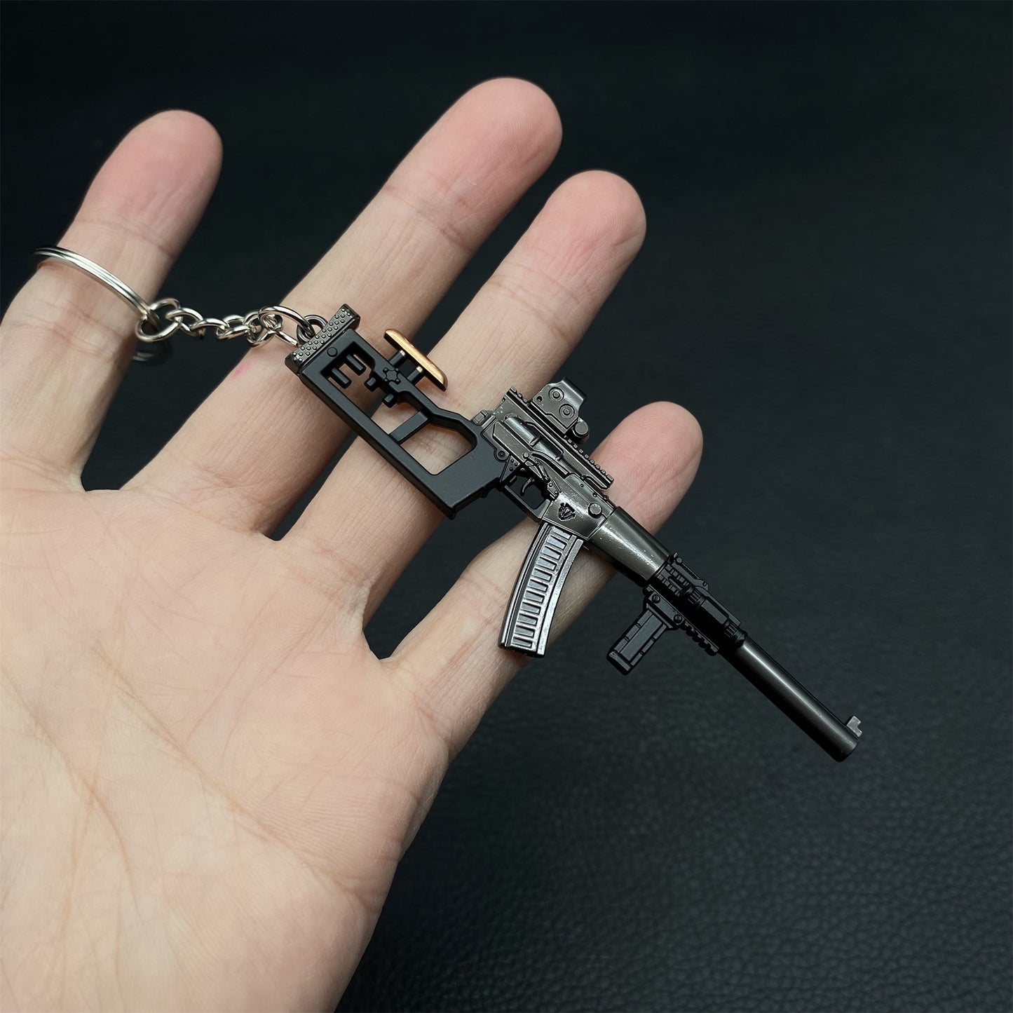 Tiny VSS Gun Keychain Metal Pendant