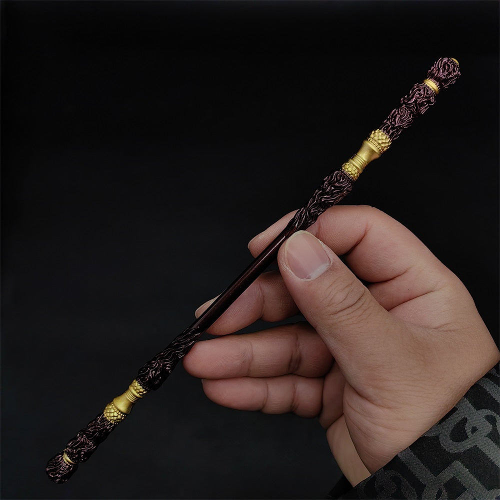 Black Wukong JinGuBang Willow Wood Golden Loong Chitin Loongwreath Bronze Cloud Staffs Golden Hoop7 in 1 Gift Box