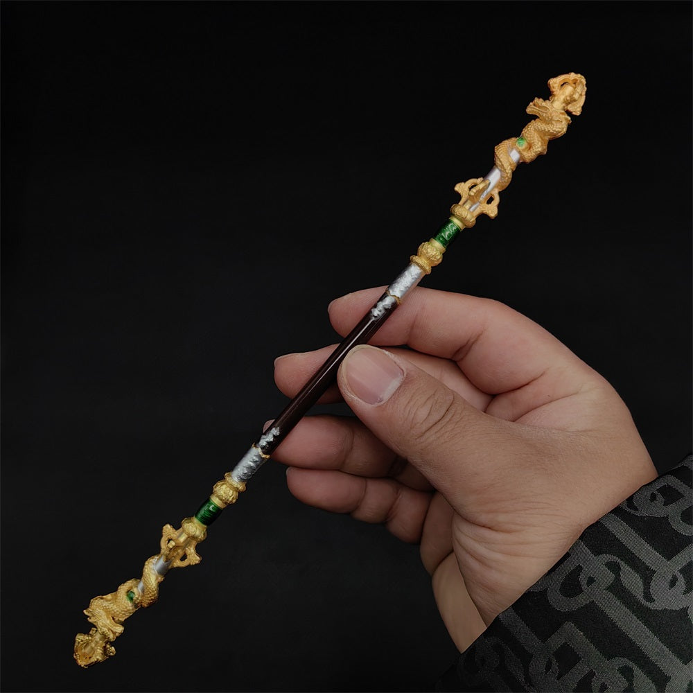 Black Wukong JinGuBang Willow Wood Golden Loong Chitin Loongwreath Bronze Cloud Staffs Golden Hoop7 in 1 Gift Box