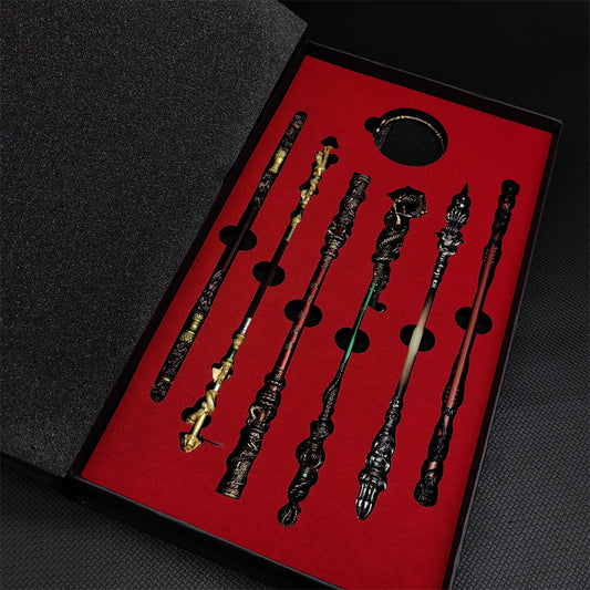 Black Wukong JinGuBang Willow Wood Golden Loong Chitin Loongwreath Bronze Cloud Staffs Golden Hoop7 in 1 Gift Box