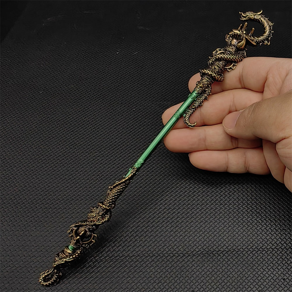 Black Wukong JinGuBang Willow Wood Golden Loong Chitin Loongwreath Bronze Cloud Staffs Golden Hoop7 in 1 Gift Box