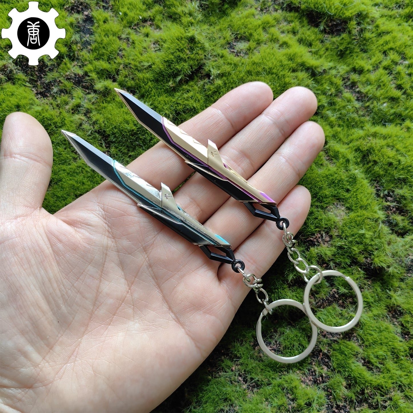 Mini XERØFANG Knife Tiny KeyChain Metal Pendant