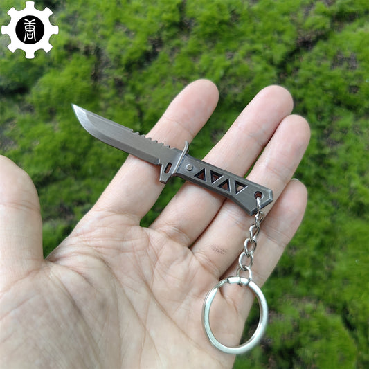 Mini Xenohunter Knife Metal Keychain