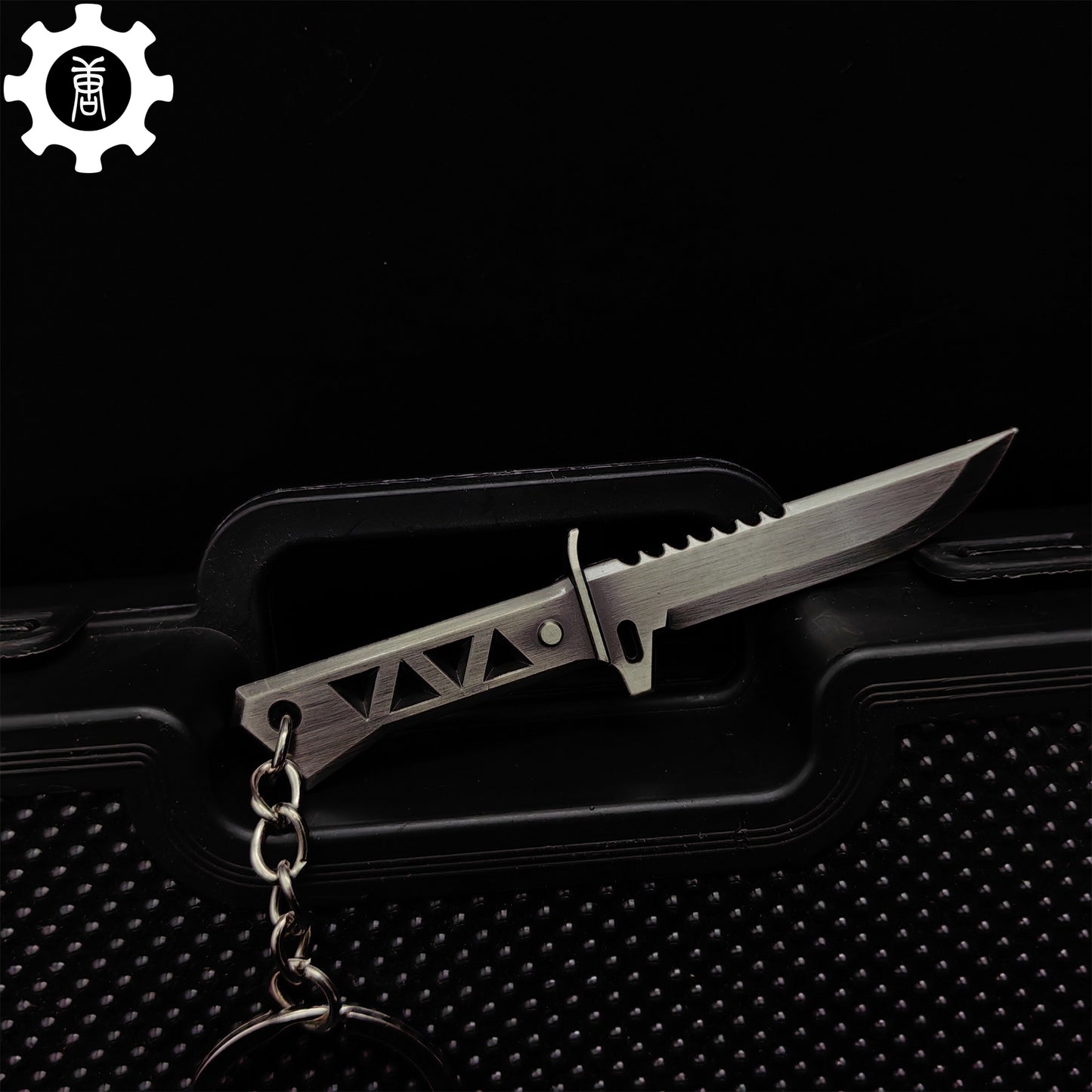 Mini Xenohunter Knife Metal Keychain