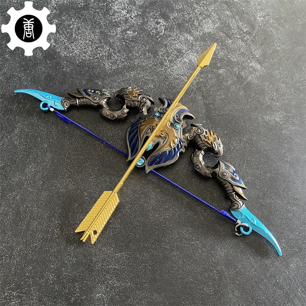 Metal The Stars' Fury Bow Arrow Miniature