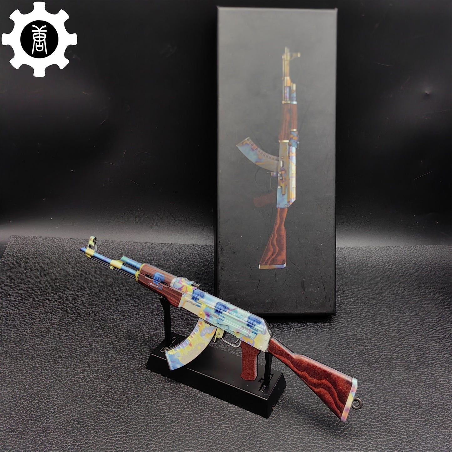 AK47 Neon Rider Case Hardened AK47 Vulcan Metal Gun Model