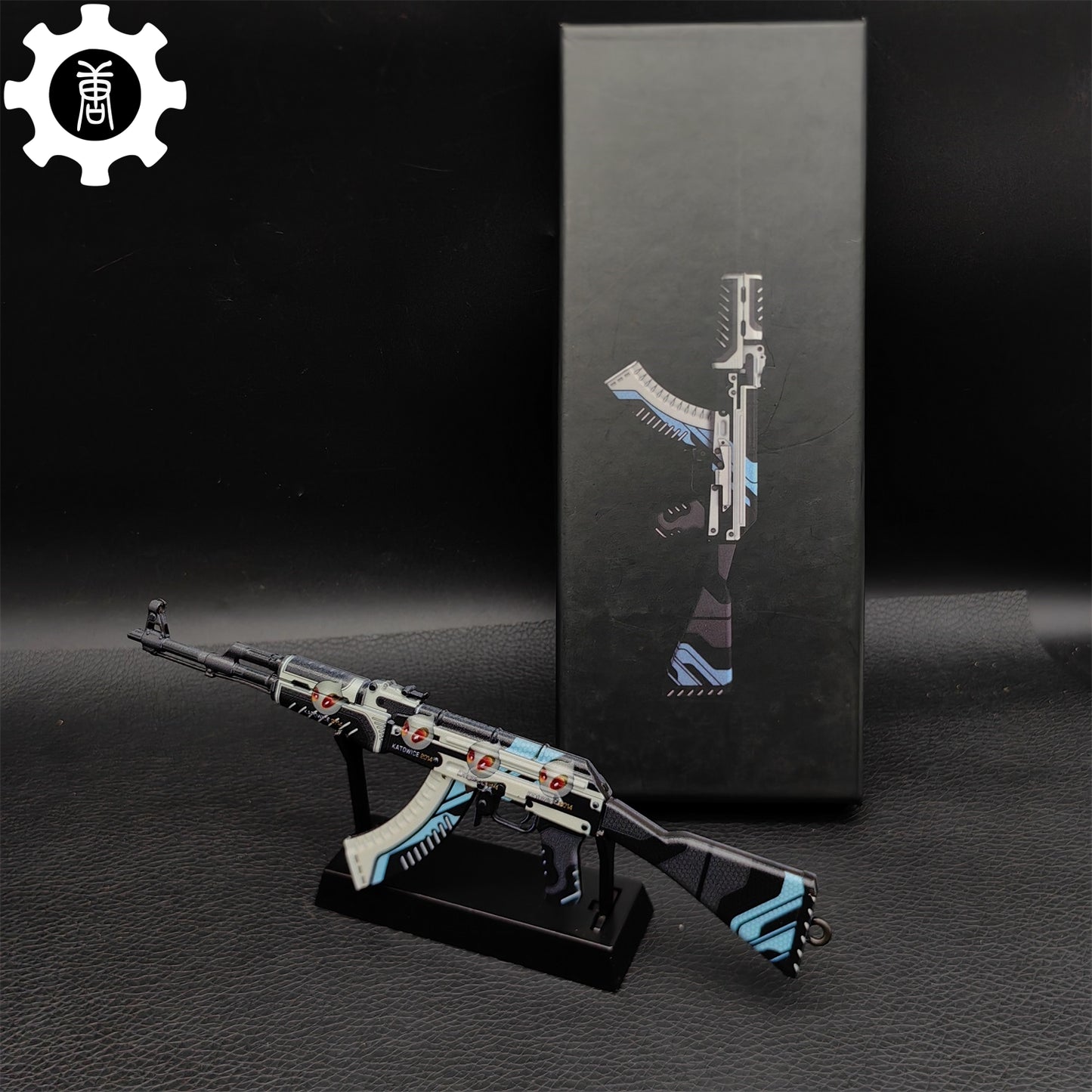 AK47 Neon Rider Case Hardened AK47 Vulcan Metal Gun Model