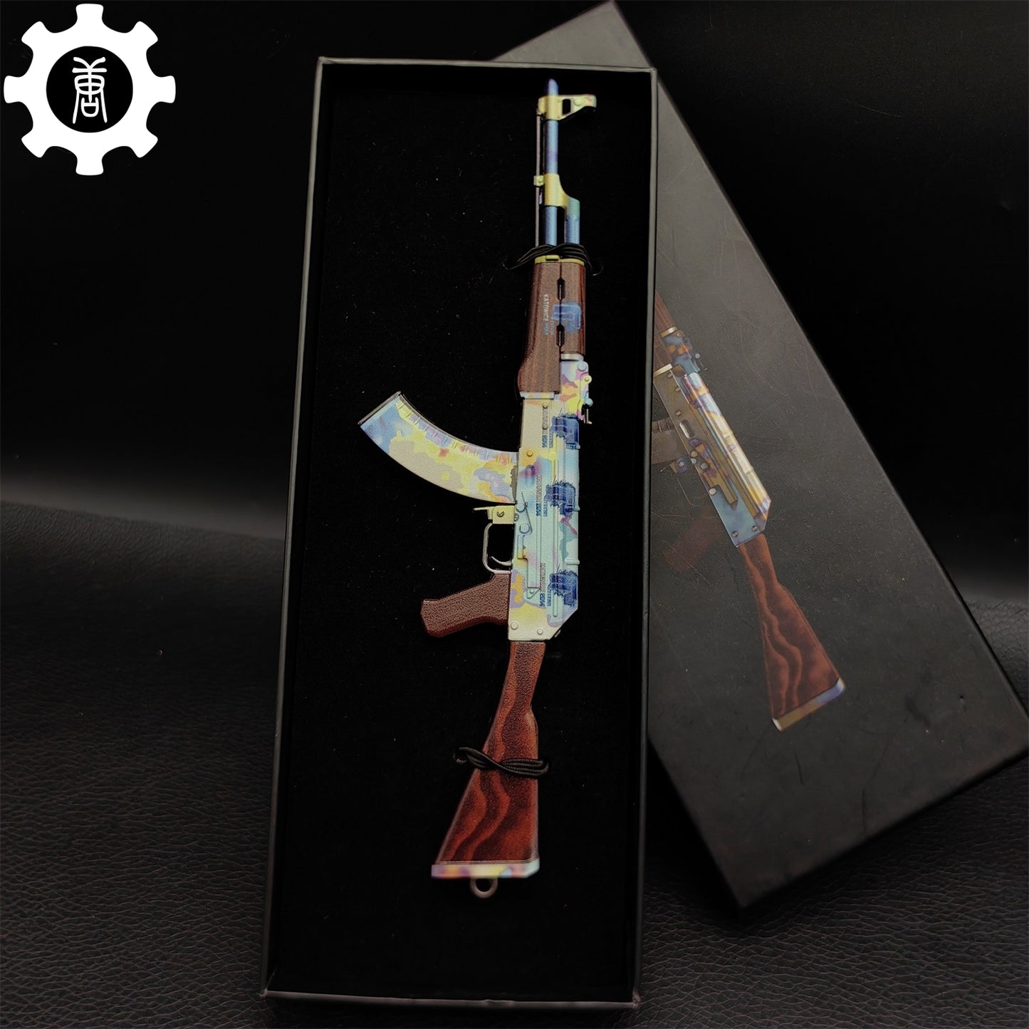 AK47 Neon Rider Case Hardened AK47 Vulcan Metal Gun Model