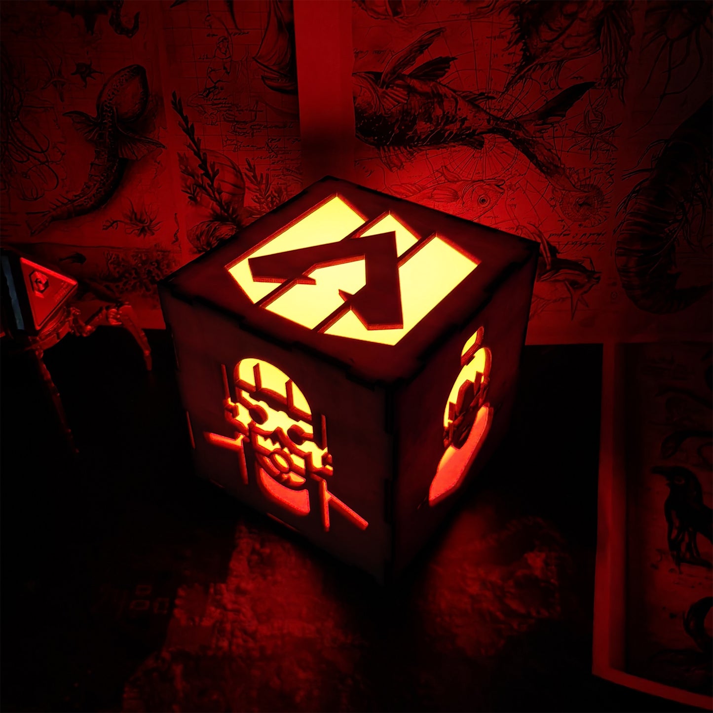 Handmade Wraith Octane Wooden Lantern Night Light