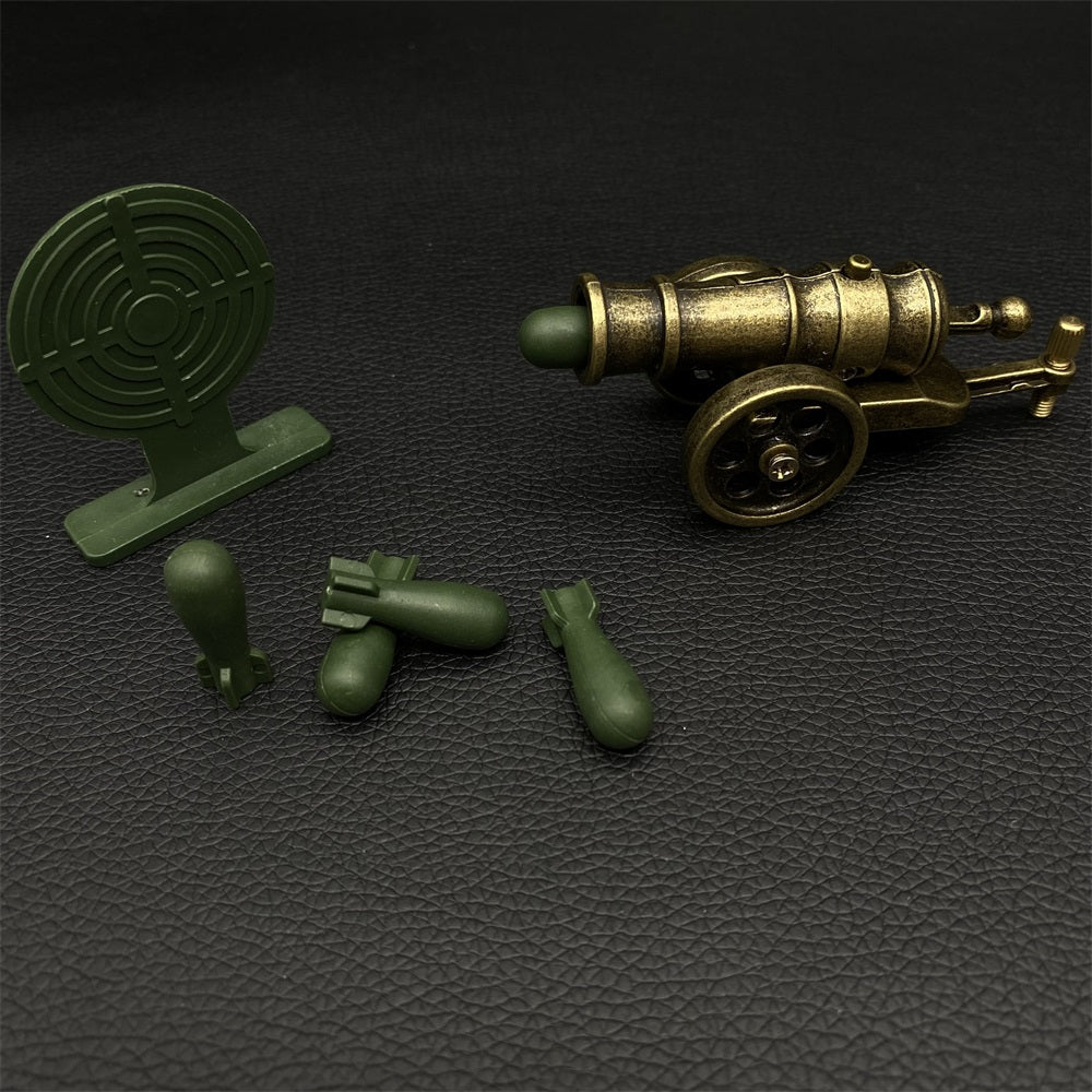 Metal Miniature  Antiqued Smoothbore Cannon 10CM/3.9"