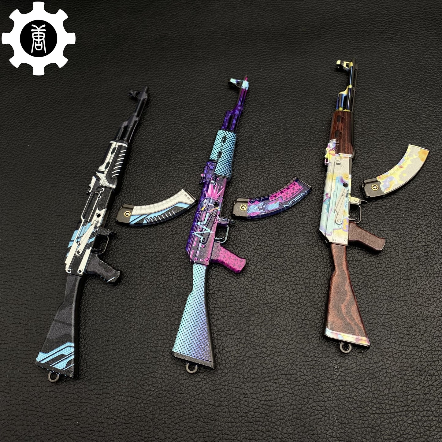 Fade Skin Stiletto Knife & Karambit & Stickers & Keychains & Random 1 AK With Gift Box