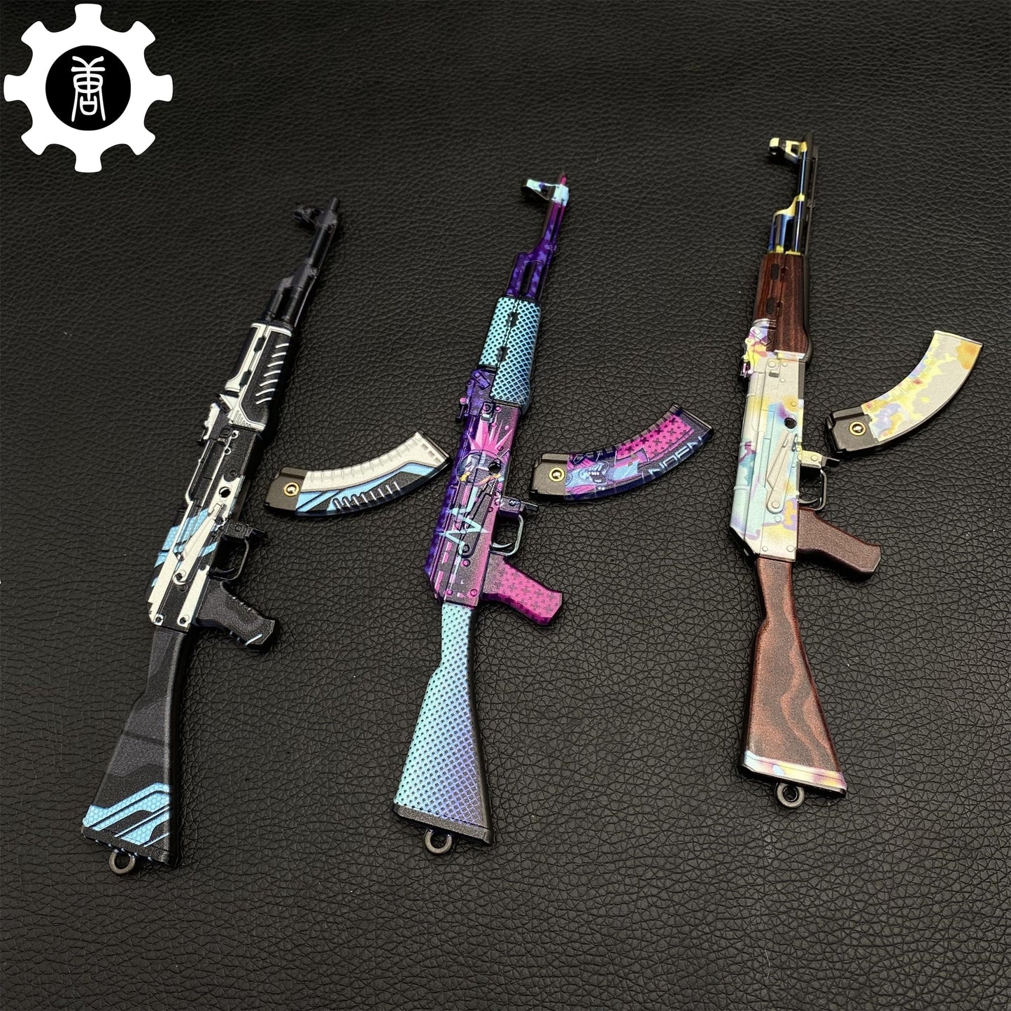 Case Hardened Skin Stiletto Knife Karambit Stickers Keychains Random  AK With Gift Box