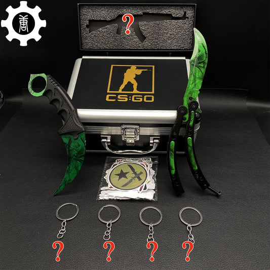 Gamma Doppler Skin Balisong & Karambit & Stickers & Keychains & AK With Case