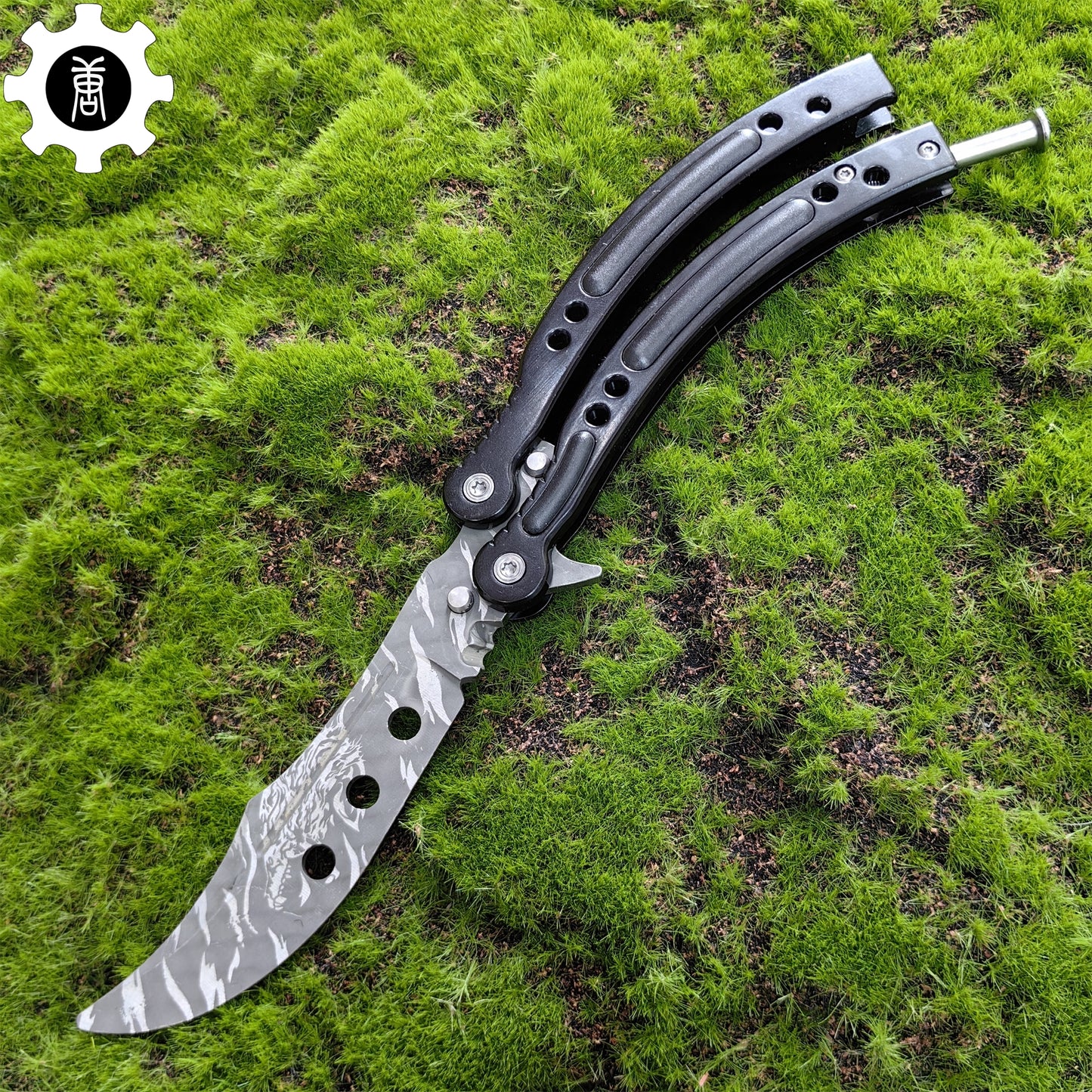 Howl Balisong Metal Butterfly Knife Game Prop