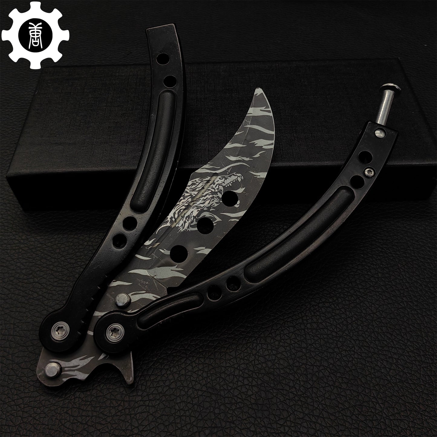 Howl Balisong Metal Butterfly Knife Game Prop