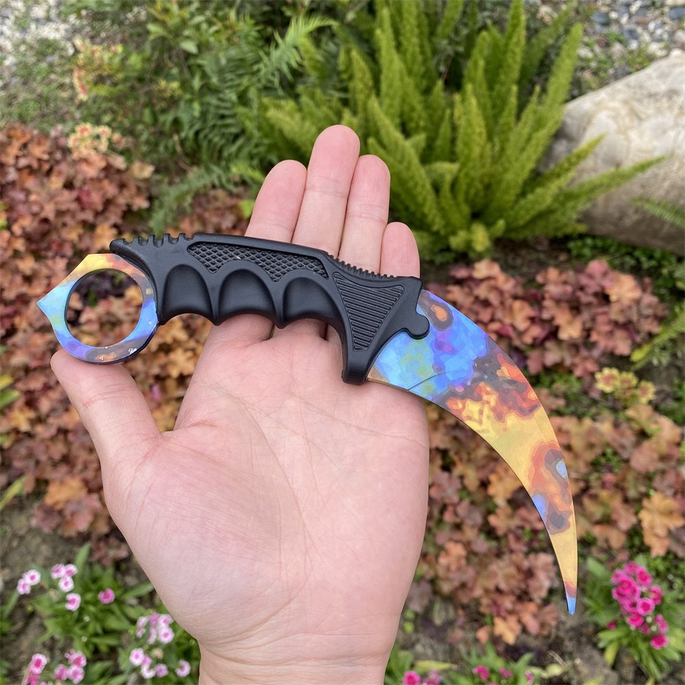 Global Offensive Game Balisong Karambit Blunt Blade Trainer Replica