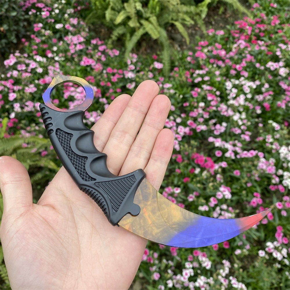 Global Offensive Game Balisong Karambit Blunt Blade Trainer Replica