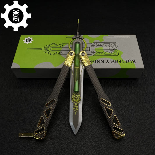 Octane Heirloom V3 Real Liquid Tube Craft Balisong Metal Replica