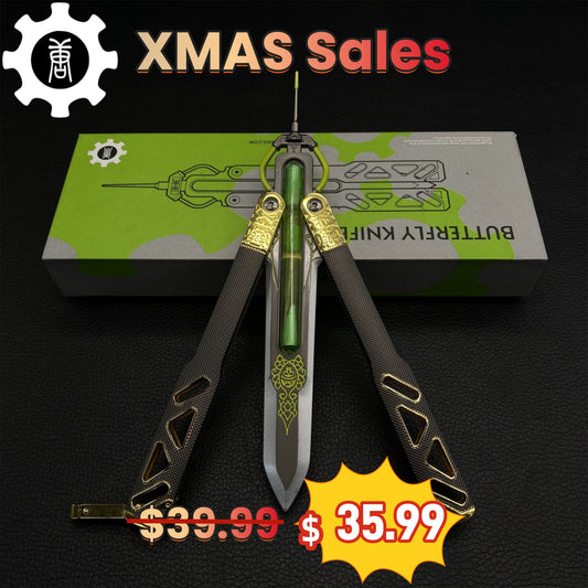 Octane Heirloom V3 Real Liquid Tube Craft Balisong Metal Replica