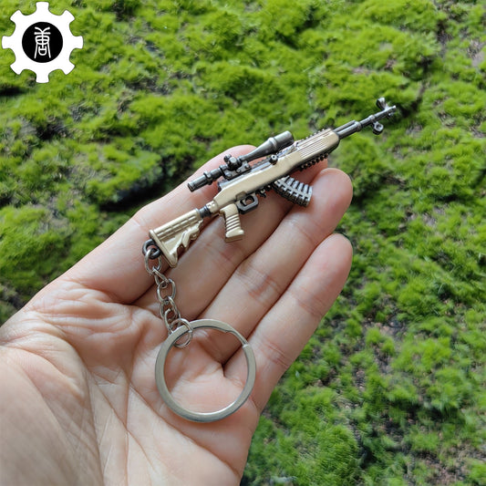 Mini SKS Sniper Rifle Metal Keychain