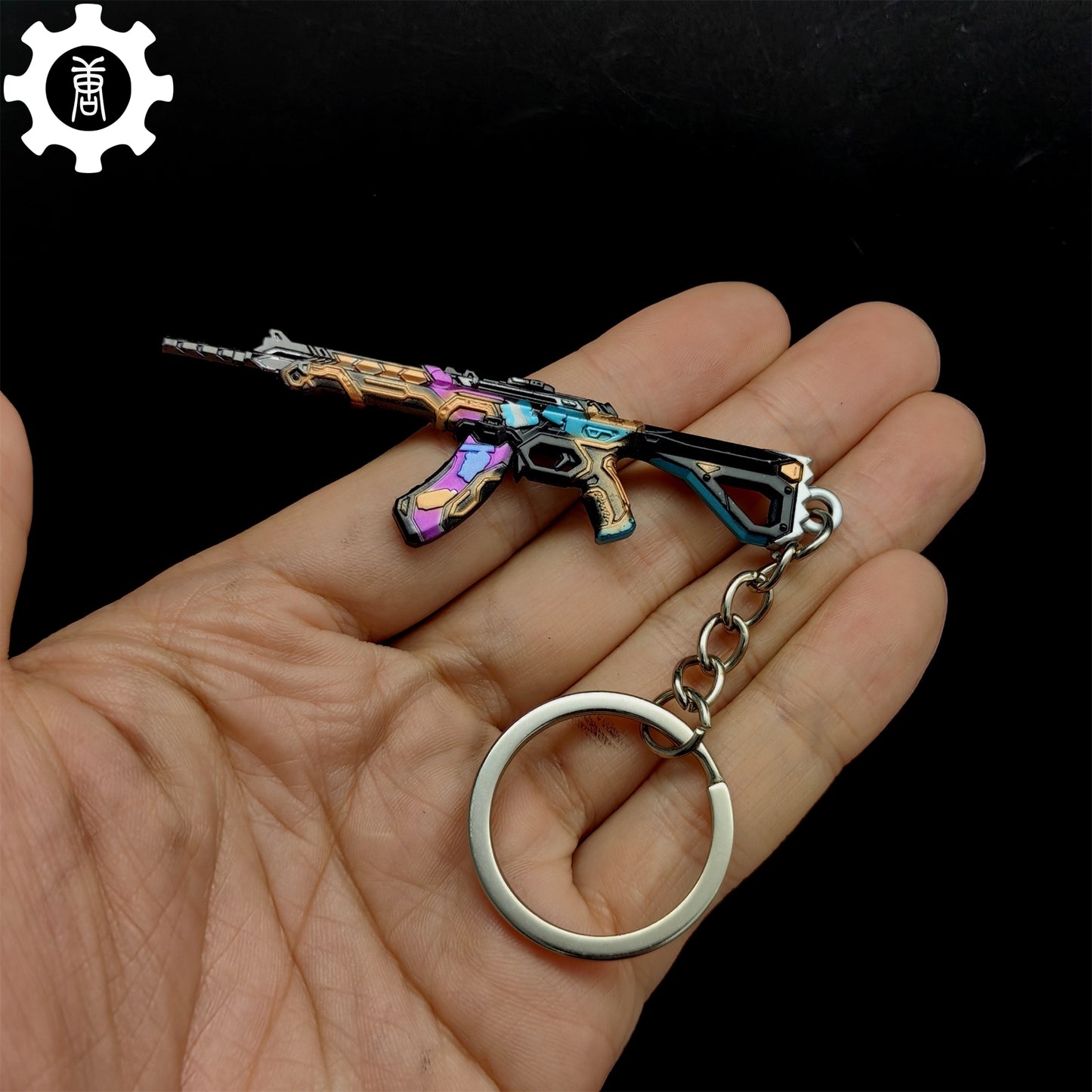 Mini Glitchpop Vandal Gun Metal Keychain