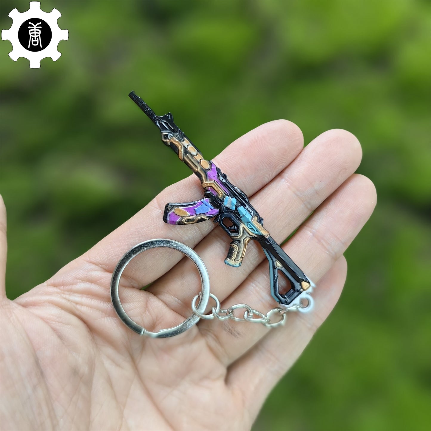 Mini Glitchpop Vandal Gun Metal Keychain